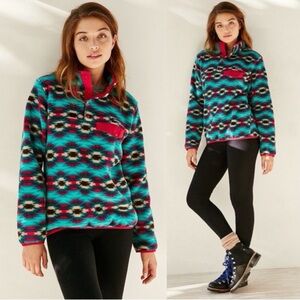 Patagonia Synchilla Lightweight Snap-T Fleece Pullover Wild Desert Beryl Green